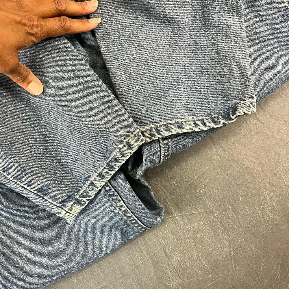Vintage Lee Jeans 12 Medium Straight Leg Mom Jeans Medium Light Wash High Rise